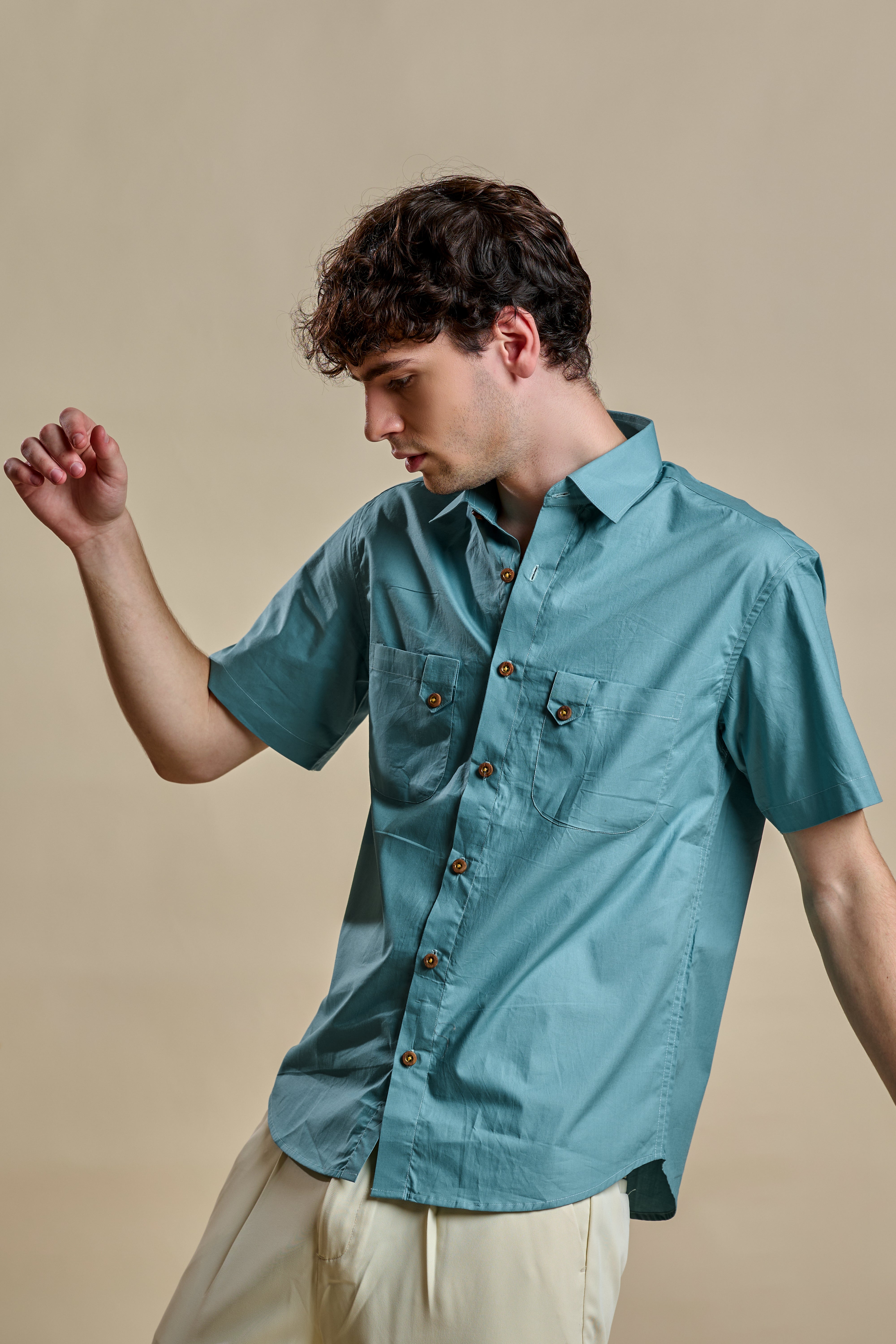 Safari Shirt-Blue