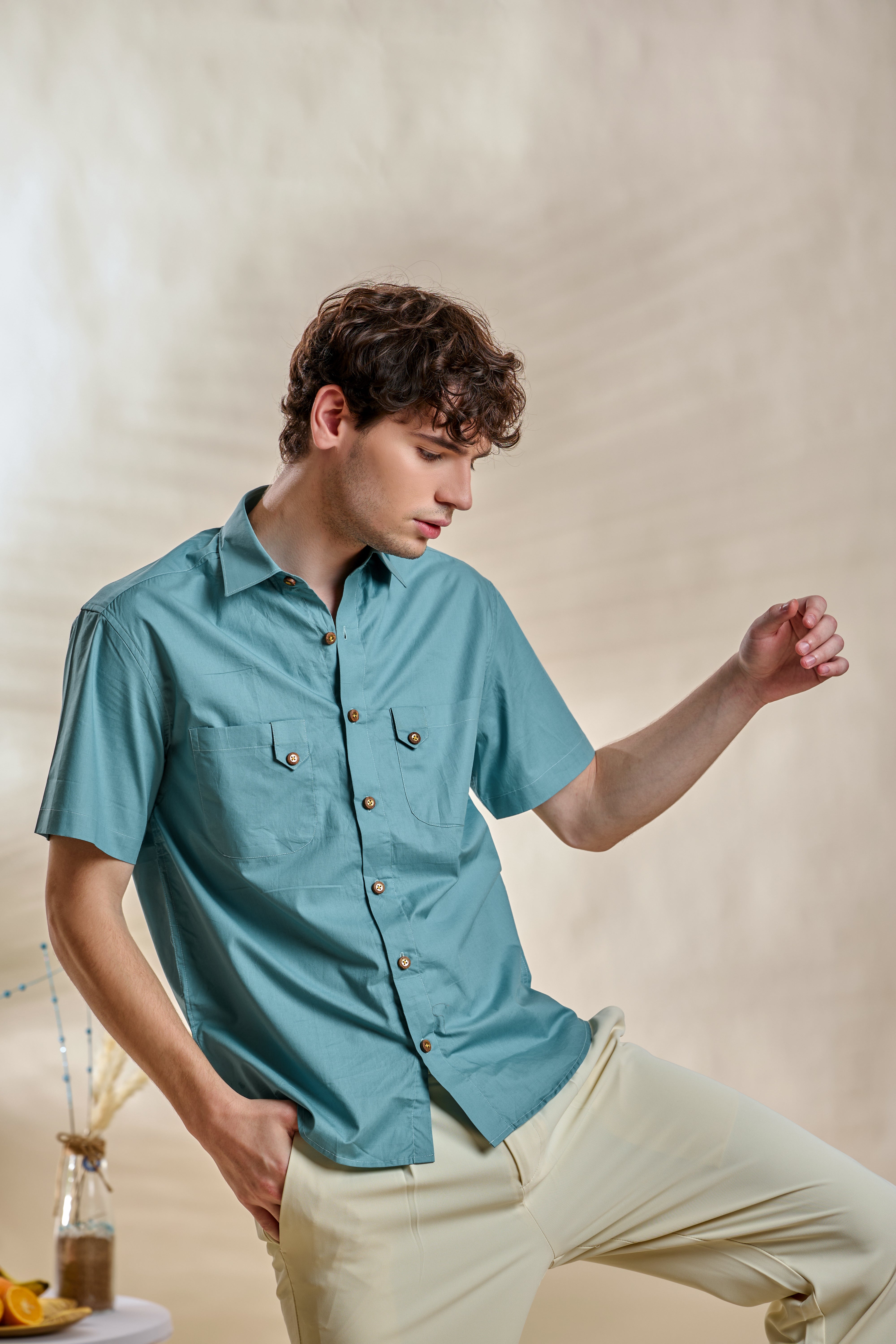 Safari Shirt-Blue