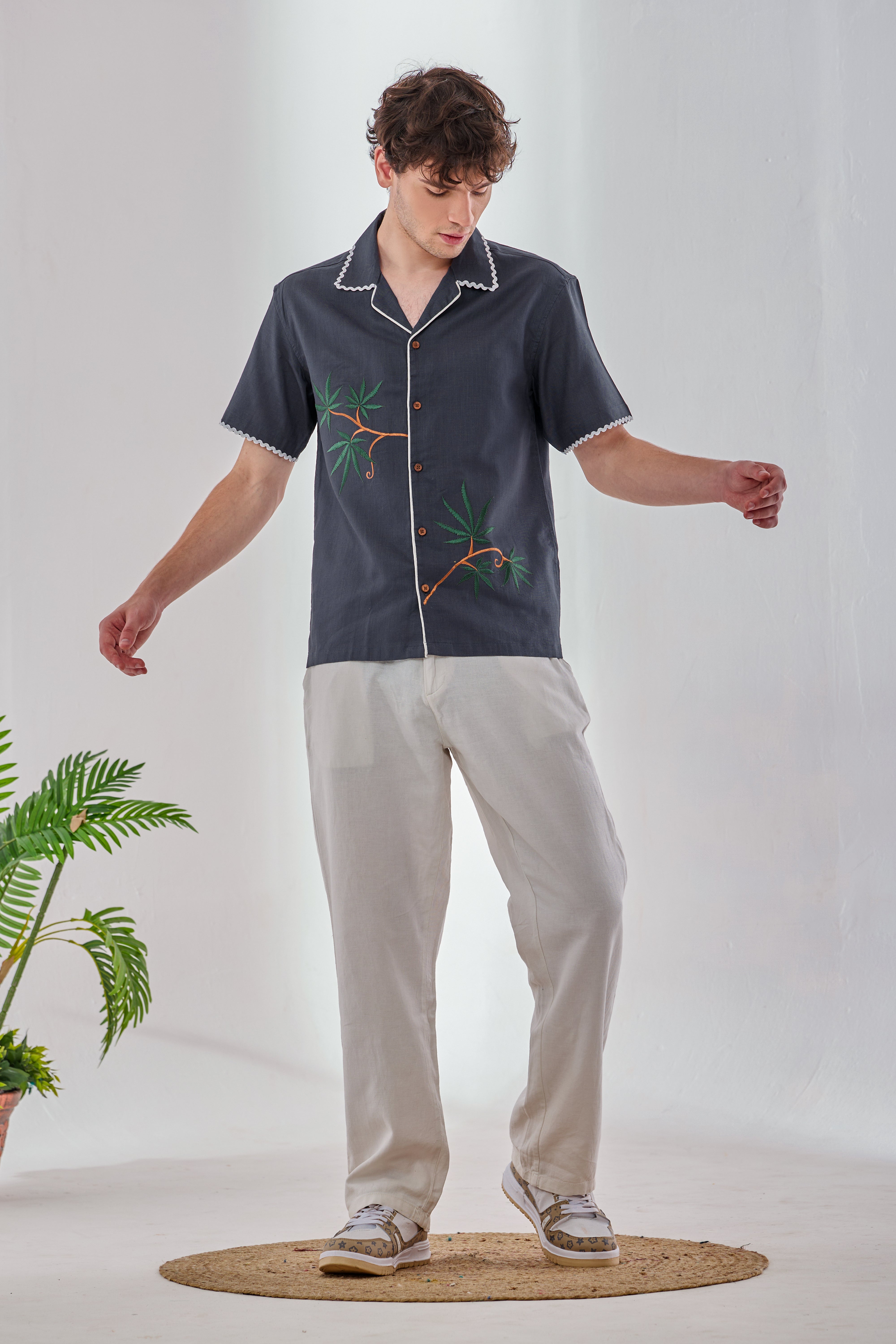 Wild Fern-Dark Grey