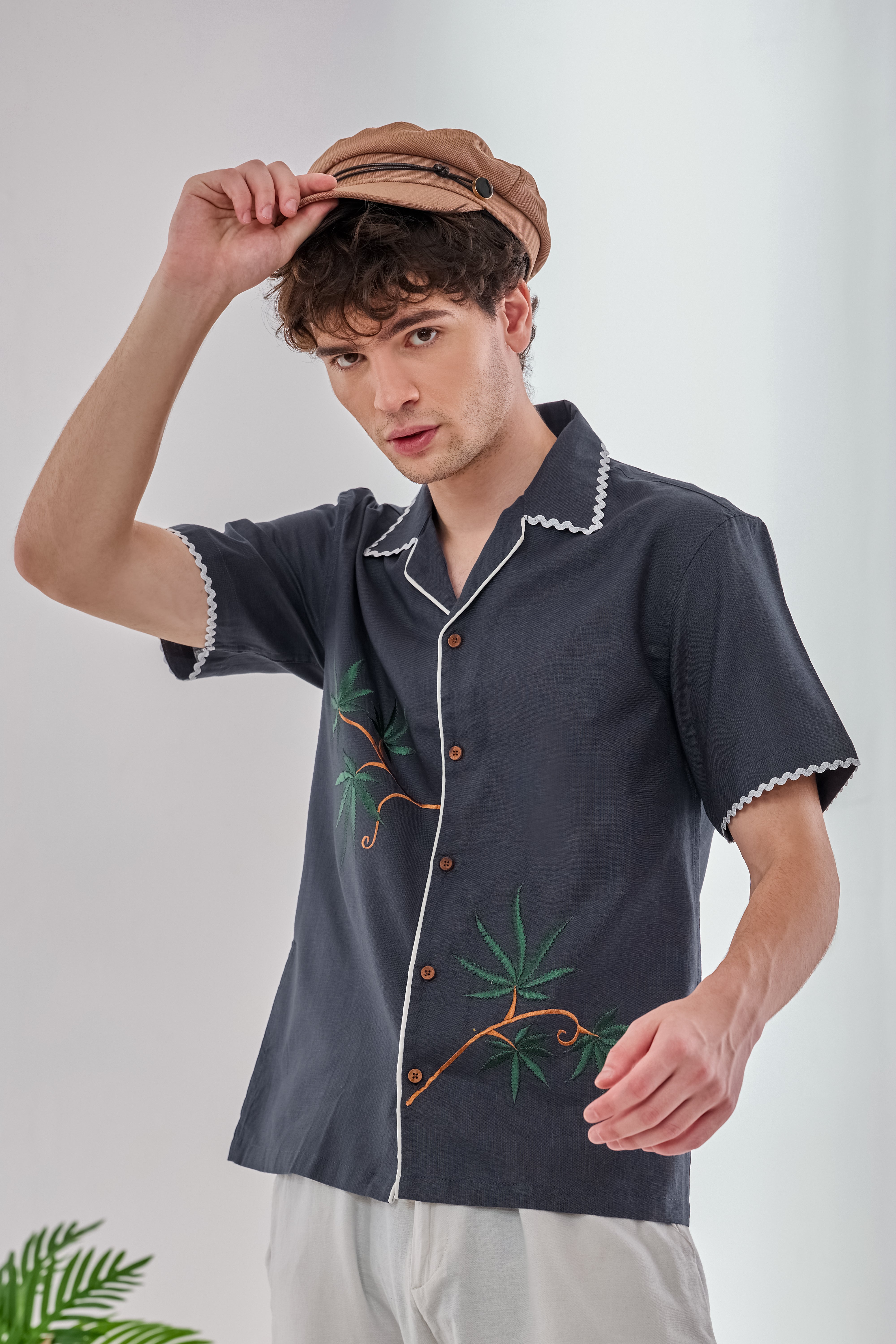 Wild Fern-Dark Grey