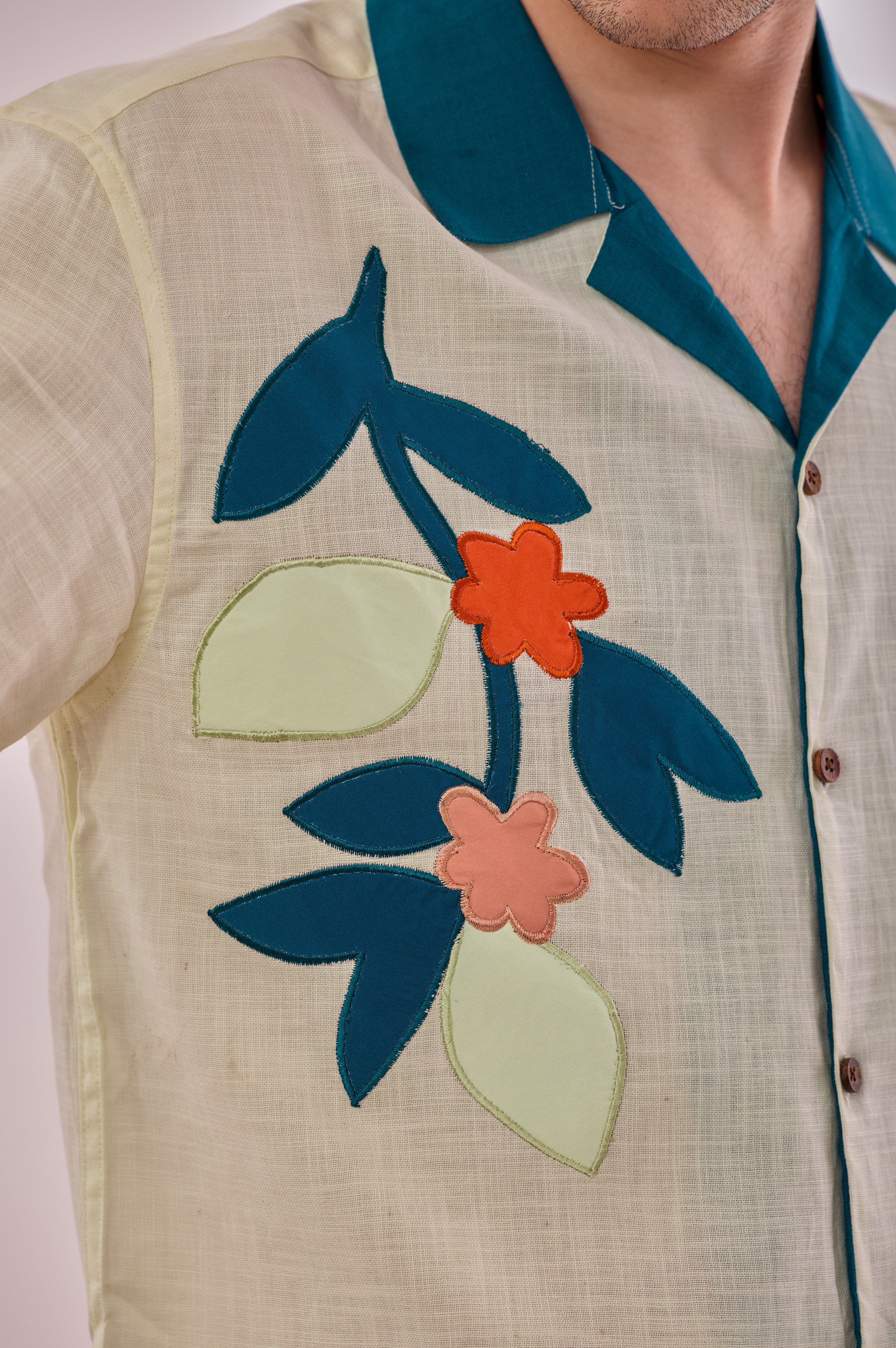 Botanic Pop-Peacock Green
