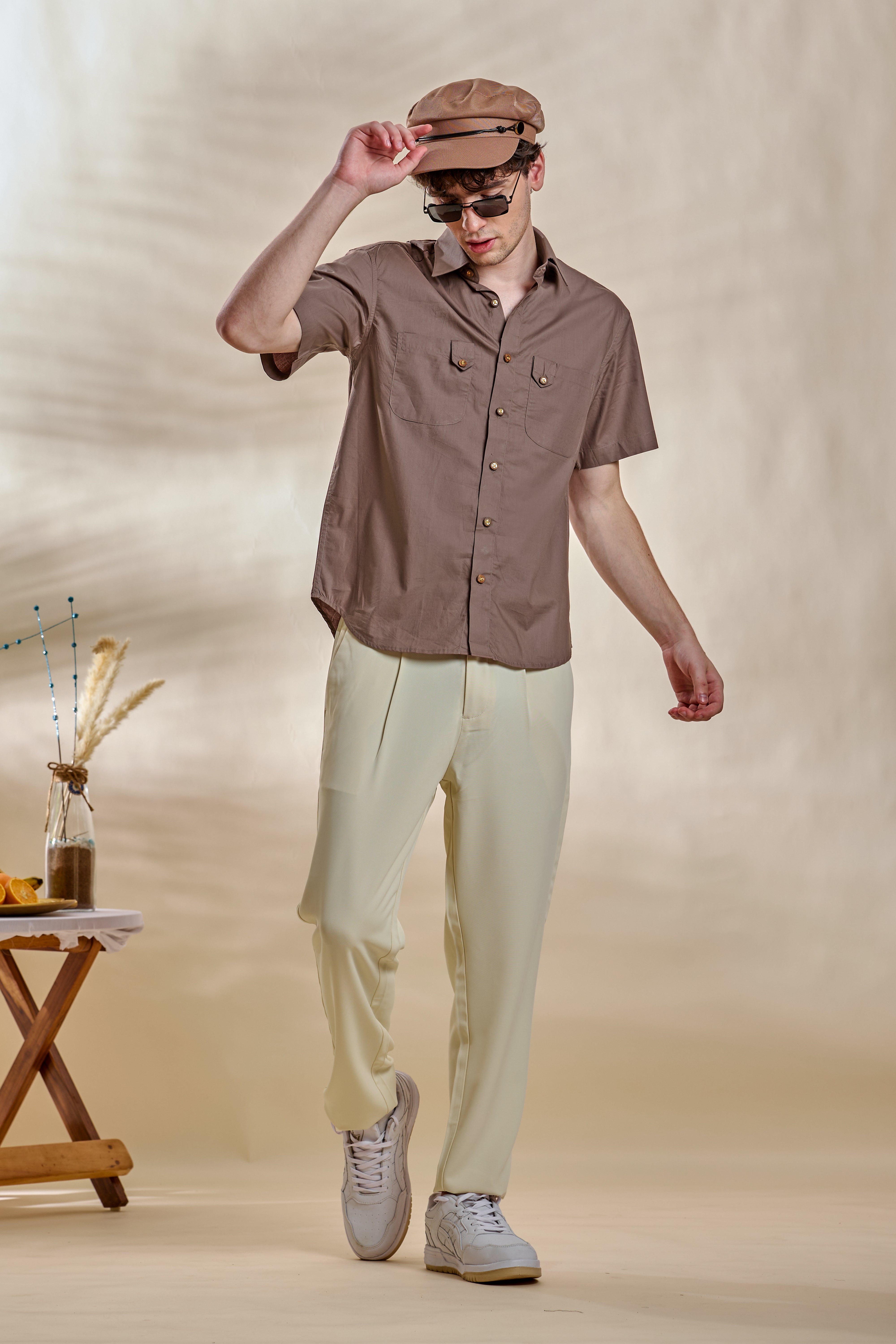 Safari Shirt-Brown