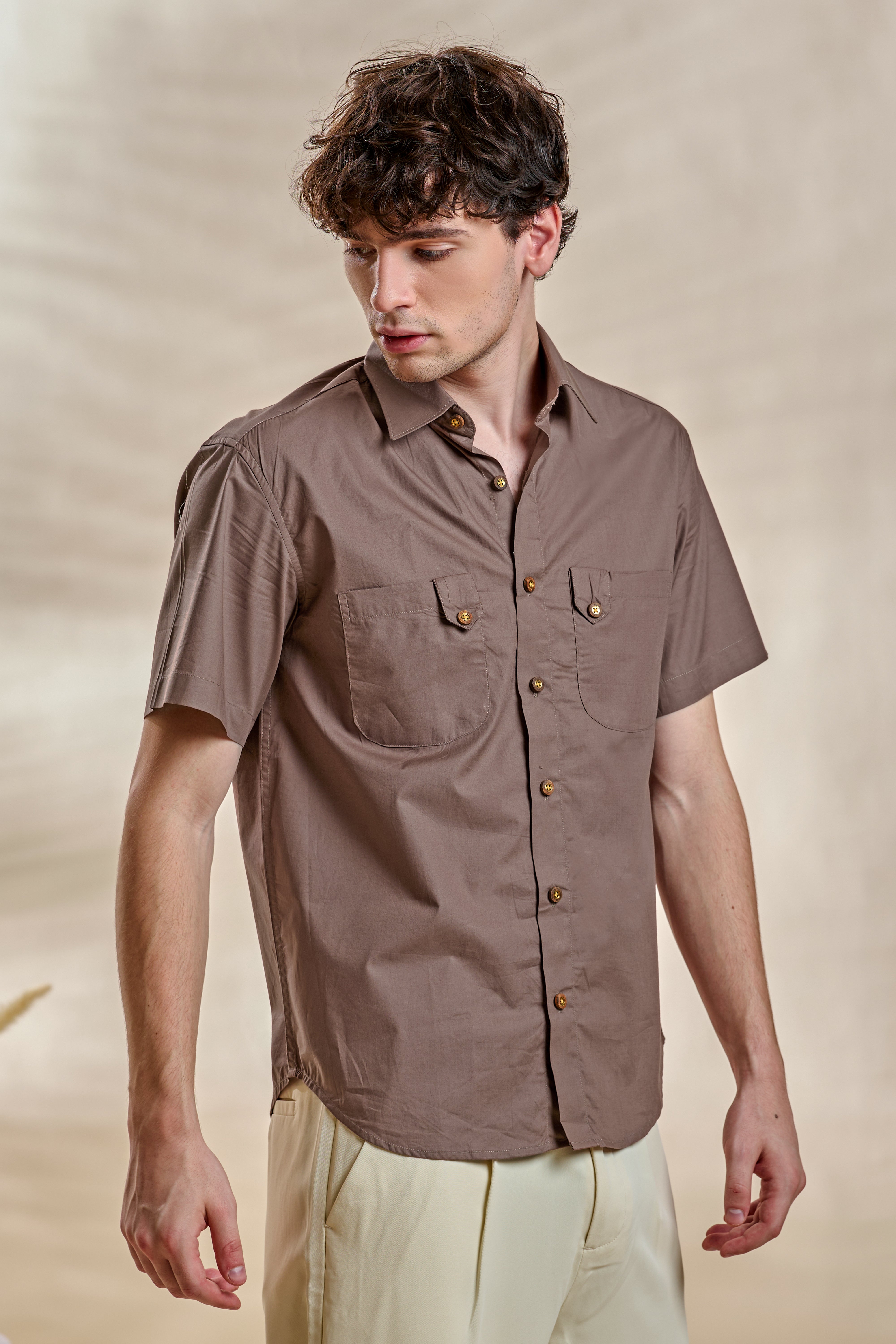 Safari Shirt-Brown