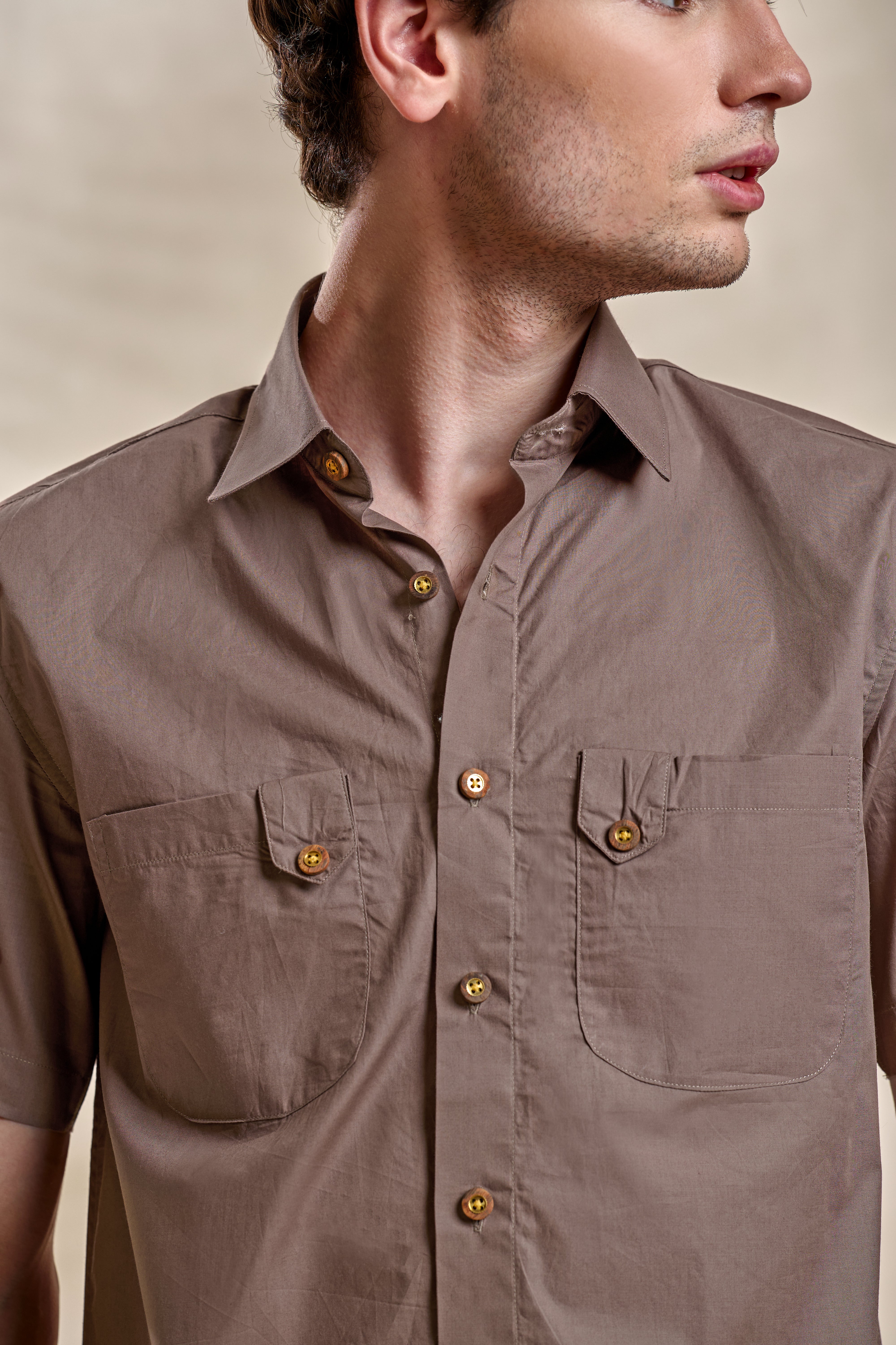 Safari Shirt-Brown